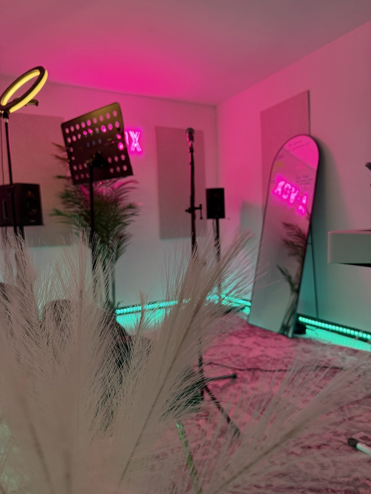 A-VOX vocal & piano studio in Bermondsey — wide view of the central London studio space
